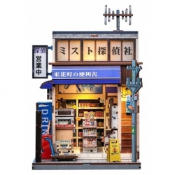 Maqueta Model Kit Miniature House Beika-cho Convenience Store 22 x 15 cm