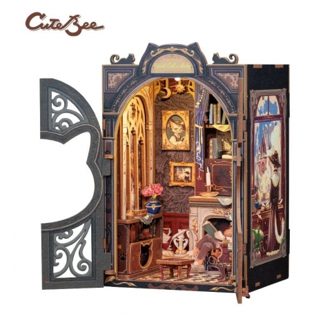 Maqueta Book Nook Count Cat´s Study 17 x 12 cm