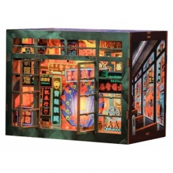 Maqueta Book Nook Hong Kong Neon Light 13 x 17 cm