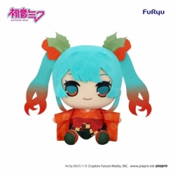 Hatsune Miku Peluche Kyurumaru Big Flower Fairy Winter Cherry Ver. 29 cm