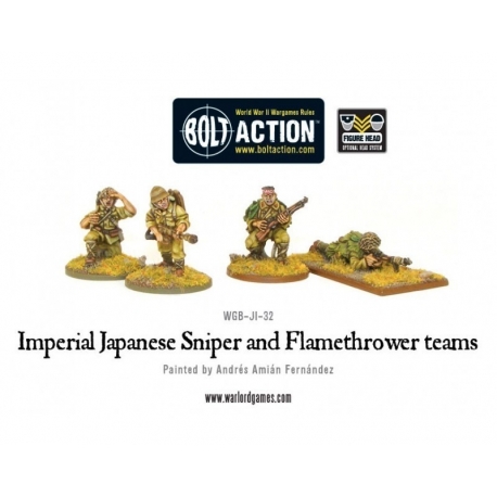Imperial Japanese Sniper and Flamethrower Teams