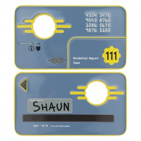 Fallout Réplica Security Keycard Vault 111 Limited Edition 11 cm