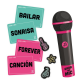 Juego de cartas Grab the Mic de Ludilo