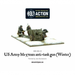 Cañón antitanque M1 de 57 mm del ejército de EE. UU. (Invierno)