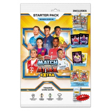 UEFA Champions League Match Attax Extra Cartas Coleccionables 2025/26 Starter Pack