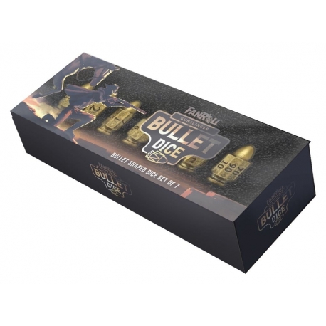 FanRoll Resin Bullet Poly Dice Set Gunslinger (7)