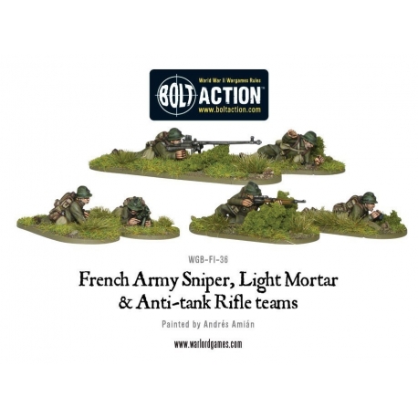 French Sniper, Light Mortar and AT Rifle Teams