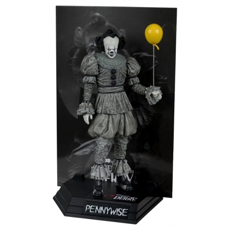 It Welcome to Derry Movie Maniacs Figura Pennywise (Black & White) 16 cm
