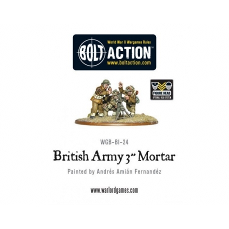 British Army 3" Mortar Team