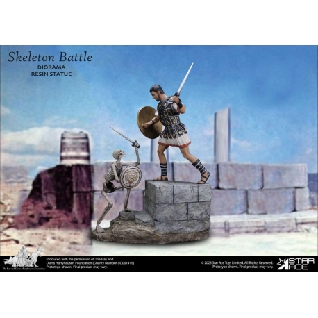Ray Harryhausen Diorama 1/8 Skeleton Battle Scene 30 cm