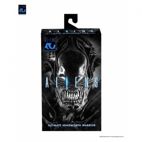 Aliens Ultimate Figura Warrior (1986) Xenomorph Black (40th Anniversary) 23 cm