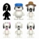 Peanuts ReAction Action Figures Snoopy's Siblings Wave 10 Blind Box 10 cm Display (12)