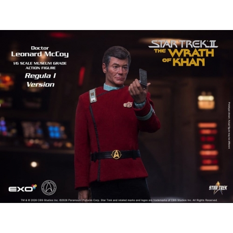 Star Trek II: The Wrath of Khan Action Figure 1/6 Dr. Leonard McCoy Regula I Version 30 cm