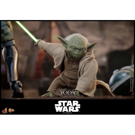 Star Wars: La Venganza de los Sith Movie Masterpiece Figura 1/6 Yoda 14 cm