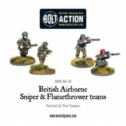 British Airborne Flamethrower and Sniper Teams
