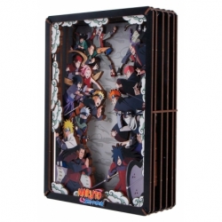 Naruto Model Kit Wooden Theatre Combat (Large) 26 cm