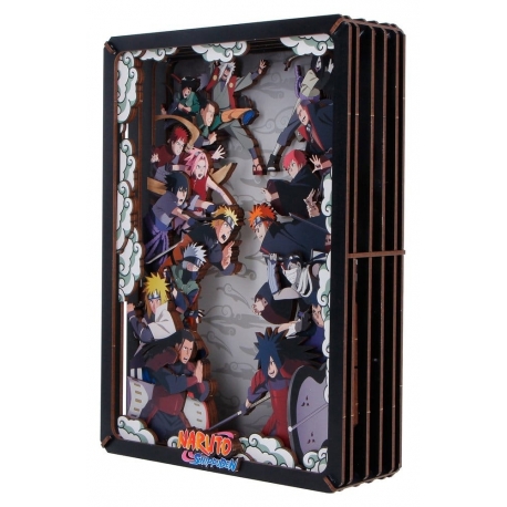 Naruto Model Kit Wooden Theatre Combat (Large) 26 cm