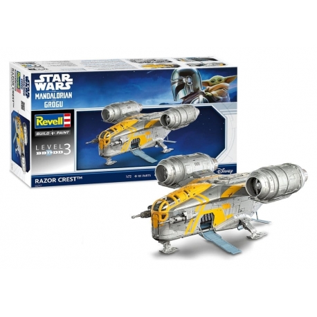Star Wars The Mandalorian and Grogu Revell Model Kit 1/72 Razor Crest 34 cm
