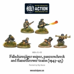 Fallschirmjager Panzerschrek, Sniper and Flamethrower Teams (1943-45)