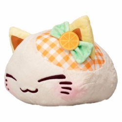 Nemuneko Cat Fruit Peluche Grande Naranja 30 cm