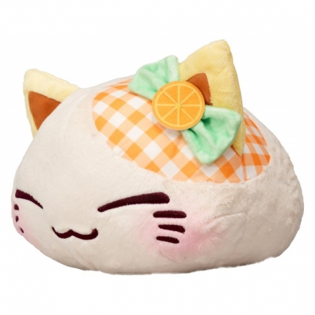 Nemuneko Cat Fruit Peluche Grande Naranja 30 cm