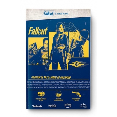 Fallout Roleplaying Game - Hollywood Heroes book from The Hills Press (Spanish)