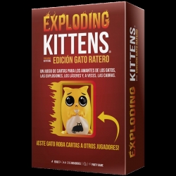 Juego de cartas Exploding Kittens: Edición Gato Ratero de Asmodee