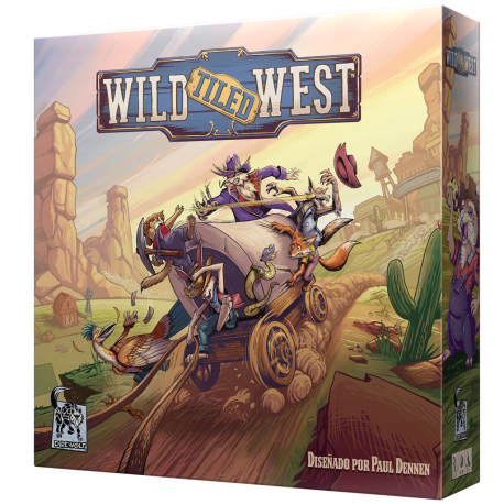 Wild Tiled West board game from Dire Wolf Digital (Spanish)