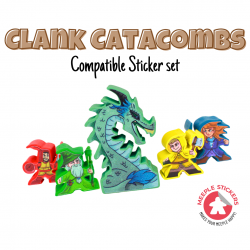 Clank! Catacombs Set de pegatinas de MeepleStickers