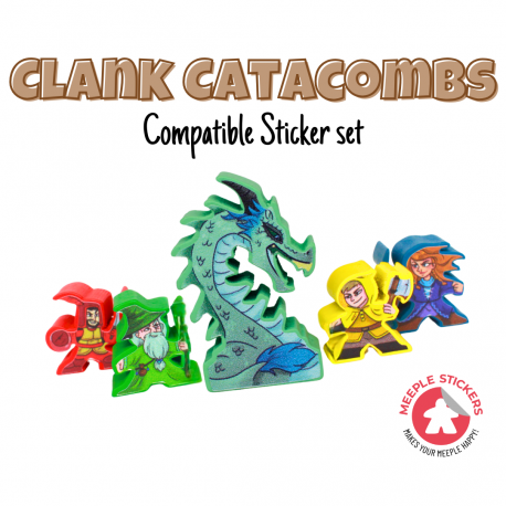 Clank! Catacombs Set de pegatinas de MeepleStickers