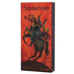 Schadenfreude trick-taking card game (Spanish) by Office Dog