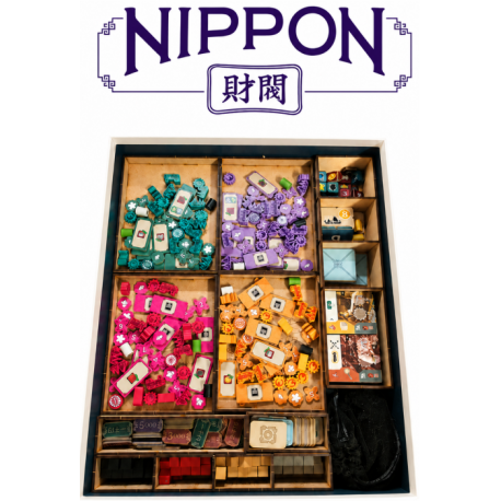 Inserto compatible con juego de mesa NIPPON: Zaibatsu de WithOut Mess