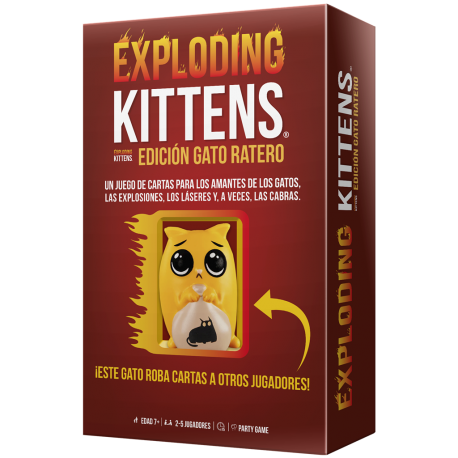 Card game Exploding Kittens: Thief Cat Edition from Asmodee (Spanish)
