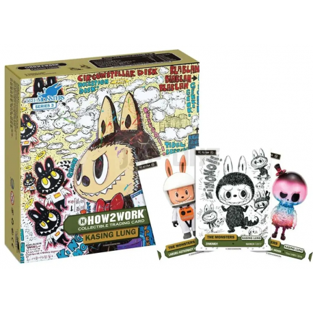 How2Work Trading Card Games - Chrome Trading Card Set (10 Booster Packs) Labubu / The Monsters Series 3