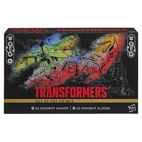 Transformers Age of the Primes Leader Class Pack de 2 Figuras G2 G2 Dinobot Swoop & G2 Dinobot Sludge 19 cm