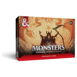 Dungeons & Dragons RPG Reference Cards: Monsters (Animals and NPCs) (English)