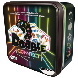Dobble Connect Power Up card game from Zygomatic (Spanish)