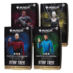 Magic the Gathering Star Trek Mazos de Commander Caja (4) (Castellano) de Wizards of the Coast