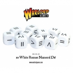 10 White Roman Numeral D6