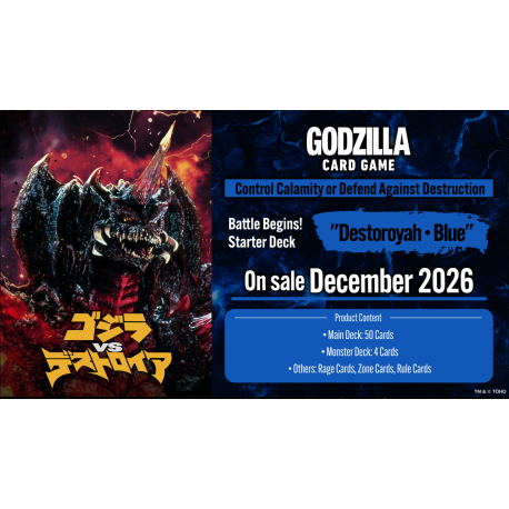 Godzilla Card Game GZCGE-SD04 Battle Begins! Starter Deck "Destoroyah Blue" from Bushiroad