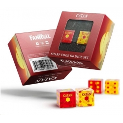 Sharp Edge Resin Dice Set for the Catan Board Game by FanRoll