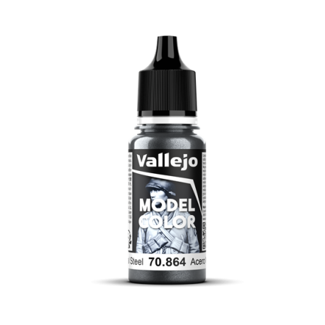 Vallejo 178 Modelcolor 864-17ml Natural Steel Paint