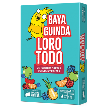 Juego de mesa Baya Guinda Loro Todo de Exploding Kittens