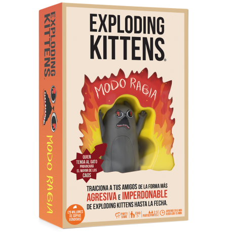 Juego de mesa party Exploding Kittens Modo rabia de Exploding Kittens