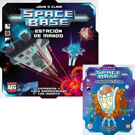 Space Base: Command Station + Shy Pluto (dice and fleet management game) by Maldito Games