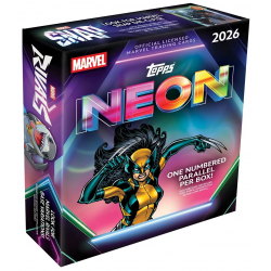 Topps Marvel Neon 2026 Mega Box – a Marvel trading card collection featuring a colorful neon aesthetic