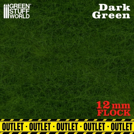 Césped Electrostático 12mm - VERDE OSCURO