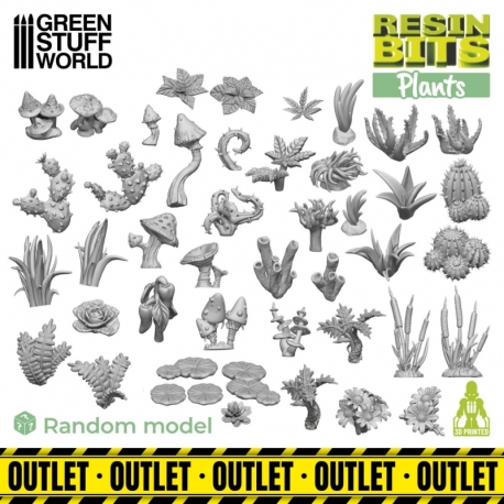 Set impreso en 3D - Plantas