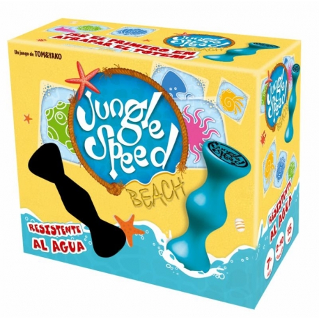 New Asmodee, new Jungle Speed ​​Beach waterproof, so you can play with your friends on the beach, pool ...