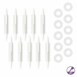 Refillable marker tip refills 1